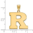 thumbnail image 2 of Real 10kt Yellow Goldy LogoArt Rutgers Large Pendant; for Adults and Teens; for Women and Men, 2 of 2