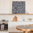 thumbnail image 5 of Framed Canvas Wall Art for Living Room Black Swirling Lines Wall Decor, Abstract Curves Waves Aesthetic Paintings for Bedroom Office Kitchen Bathroom, Ready to Hang Artwork Wall Pictures 8x8 Inch, 5 of 9