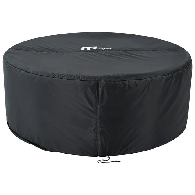 MSpa Housse Thermique Ronde avec Ajustement Serré pour Spas Extérieurs Mono et Duo, Gris