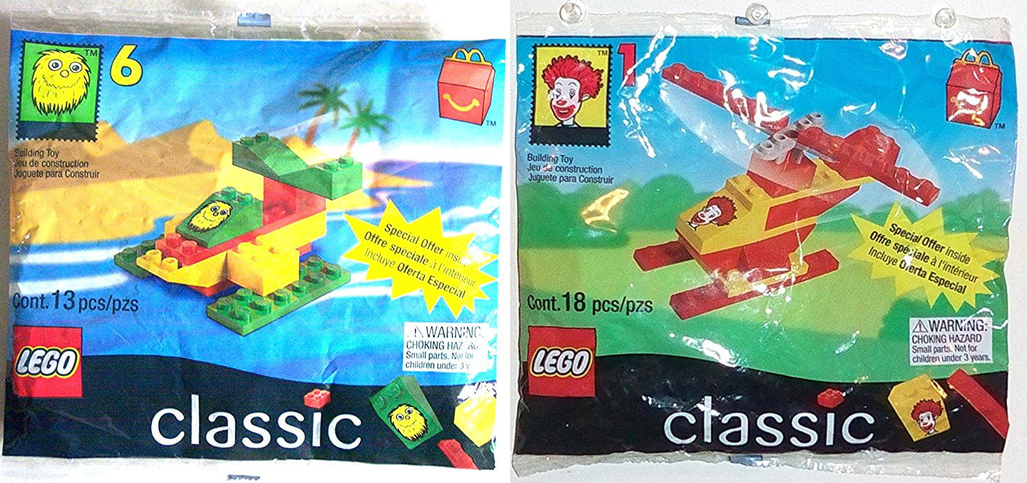 1999 Lego Building Set McDonalds Happy Meal Toy Fry Guy Airplane #6 
