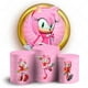 thumbnail image 2 of Fondo rosa de Sonic the Hedgehog para decoración de fiesta de cumpleaños de niña, fondo de fotografía redondo, cubierta cilíndrica para baby shower, 2 of 4