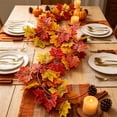 thumbnail image 5 of Yakvarog Artificial Fall Garland Maple Leaf, 39"/Piece Hanging Vines Garland Faux Autumn Foliage Garland Thanksgiving Fall Decor for Home Wedding Fireplace Party Christmas, 5 of 6