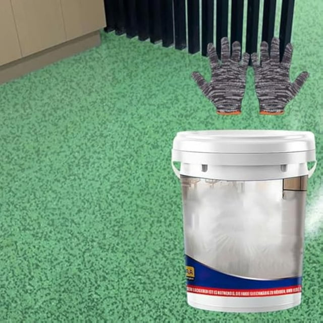 Vansen Floor Paint, Vansen Epoxy Floor Paint, Epoxy Colored Sand Self-Leveling Cement Floors Coating, High-Gloss Marble Effect EpoxyFloor Coating, EpoxyFloor Paints for Concrete (Green)