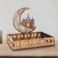 thumbnail image 1 of Exquisite Storage Plate Keep Desktop Tidy Wood Decorative Moon Style Cookie Plate for Home, 1 of 8