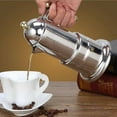 thumbnail image 2 of Thickened Italian Espresso Maker Stainless Steel Mocha Coffee Maker Pot For Stovetop Or Induction Home Use, 2 of 5