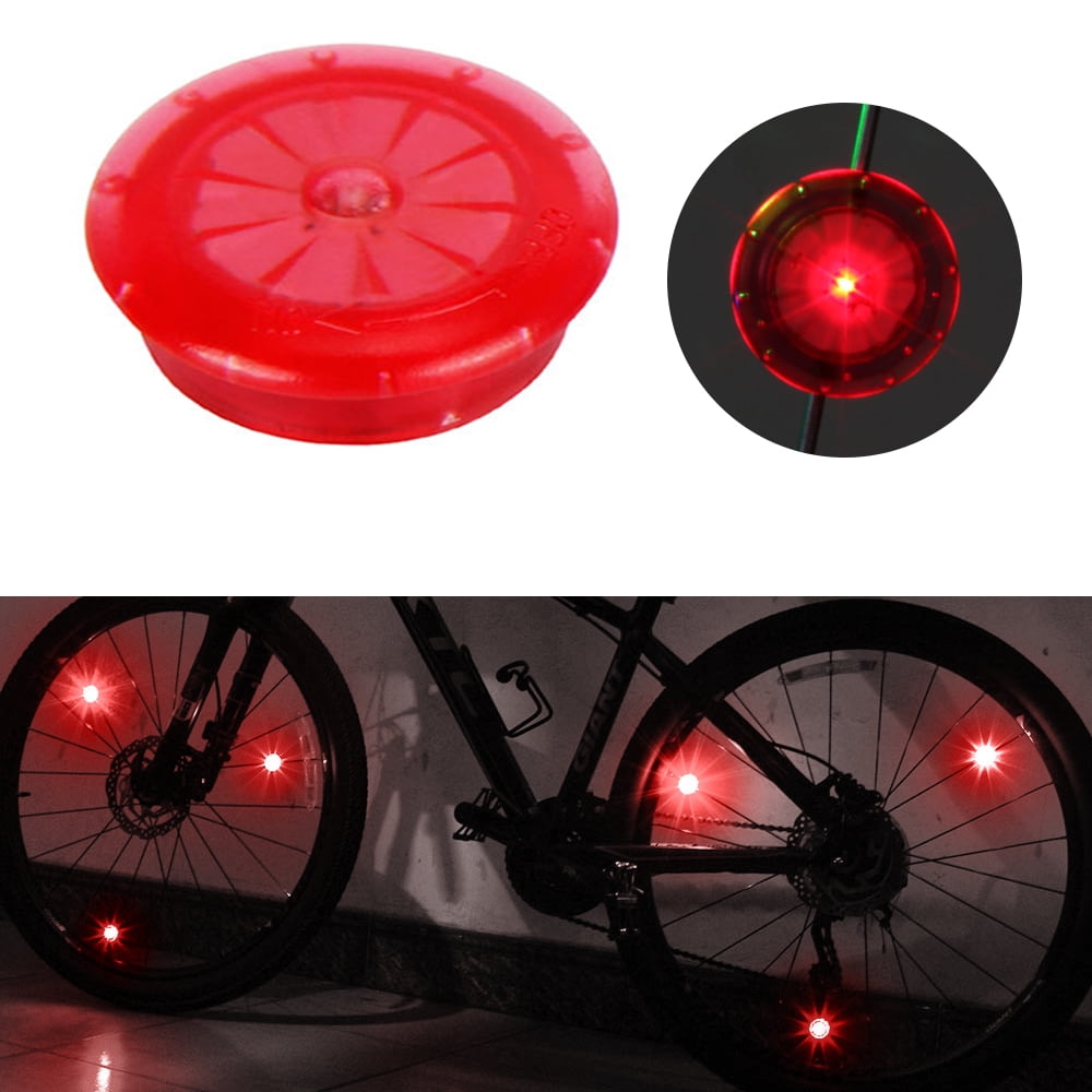 Bicycle Wheel Light Bike Front/Tail Hub Light Led Spoke Warning Lamp Cycling Dec