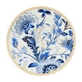 thumbnail image 5 of STP GOODS Melodie de Fleurs Bone China Dinnerware Set of 24 Service for 6 24-Piece Dish Set of Plates and Bowls, Blue Gold White, 5 of 17