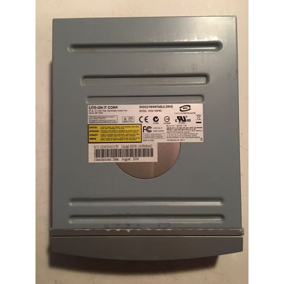 Dvd/cd rewritable drive, shw-160p6s04c, may 2006, black or silver (curved)