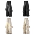 thumbnail image 5 of Pantalon Cargo pour Homme Coupe Décontractée Jambe Droite Cordon Taille Élastique Pantalon Décontracté pour Homme Pantalon de Randonnée Pantalon Cargo pour Homme avec Poches, 5 of 5