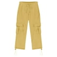 thumbnail image 7 of Dezsed Boys Baggy Cargo Sweatpants Kids Elastic Waist Active Athletic Workout Joggers Outdoor Hiking Baggy Trousers 9-10 Years Yellow, 7 of 7