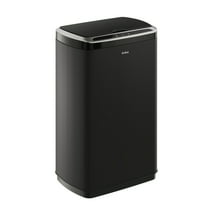 Kraus 13 Gallon Touchless Motion Sensor Trash Can in Matte Black Finish with Soft Shut Lid