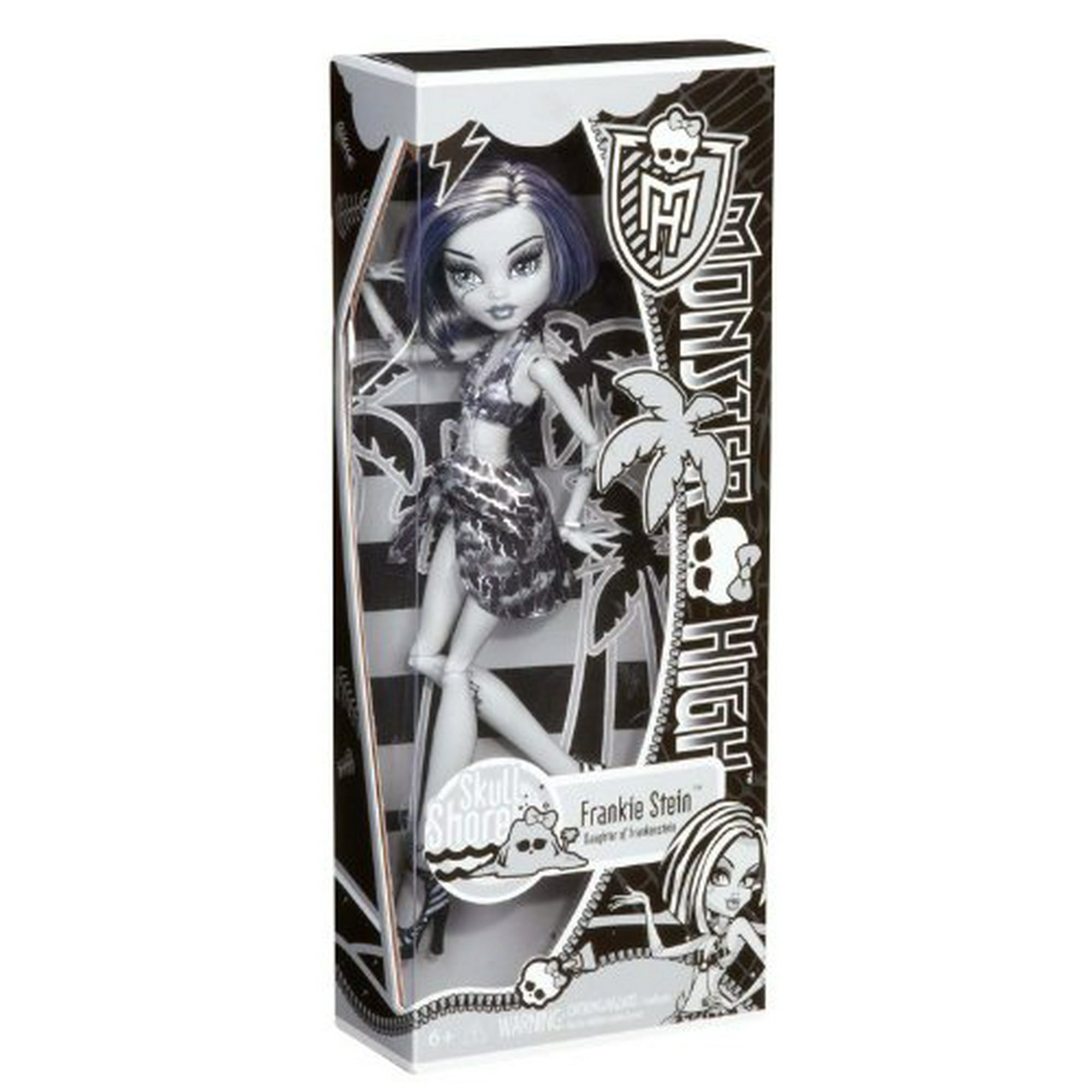 モンスターハイ Skull Shores 白黒フランキースタイン Monster High Skull Shores Black and White Frankie Stein Doll