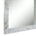 thumbnail image 5 of Stonebriar 20" x 20" Off-White Modern Square Wood Chevron Wall Mirror, 5 of 7