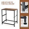 thumbnail image 5 of 20 Inch Height Industrial Nightstand with 2 Pull-out Fabric Drawers, 5 of 8