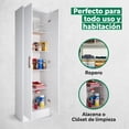 thumbnail image 4 of Ropero Closet De 2 Puertas y 4 Repisas Color Blanco MDP Mueble Organizador KingsHouse blanco 1, 4 of 9