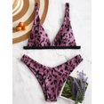 thumbnail image 3 of Conjunto de bikini para mujer Traje de baño de dos piezas elástico transpirable de moda Traje de baño para mujer Colorido M, 3 of 6