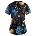 thumbnail image 2 of Valentines Day Under Scrub Tops for Women Love Heart Printed V Neck Breathable T-Shirts Short Sleeve Professionals Soft Stretch Scrub Tops with Pockets blue 4X-Large, 2 of 3