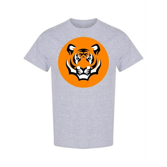 Tiger Head Minimalistic Design T-Shirt Men -Image by Shutterstock, Male Small