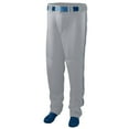 thumbnail image 2 of Augusta 2XL Series Baseball/Softball Pant With Piping Silver Grey/Navy 1445, 2 of 2