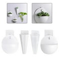 thumbnail image 4 of Wallmounted plastic potted plant flower pots creative wall balcony indoor bonsai, 4 of 6
