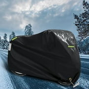 OPTUTUS 210D Oxford Motorcycle Cover All Season,Universal Weather Durable Quality Waterproof Sun Outdoor Protection Scooter Shelter Tear Proof Night Reflective-79 x 35 x 39 inch