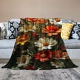 thumbnail image 2 of JRXY Flannel Fleece Blanket - Flower Market Oxeye Daisies - Soft and Cozy - Lightweight and Durable - Multiple Sizes Available White, 2 of 6