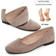 thumbnail image 3 of Pfhytec LU Flats for Women Comfortable Wide Width Square Toe Ballet Shoes Dressy Slip-ons Loafers, 3 of 5