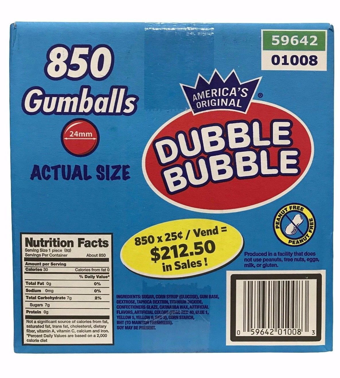 Dubble Bubble Gumball Assortment - 850pcs