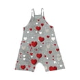 thumbnail image 5 of Zpanxa Girls Shorts Polyester Spandex Print Pattern Sleeveless Overalls with Pockets 5-6 Years, 5 of 5