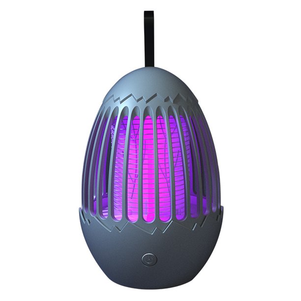 Bewildely Luz de plagas de descarga eléctrica, dormitorio interior, jardín, 20-100㎡, lámpara LED para dormir, escritorio portátil, Control de Repelente de insectos y plagas Potencia directa gris Bewildely HA064168-03B