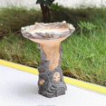 thumbnail image 3 of Bird Feeder Eco Friendly Low Maintenance For Garden With Bird Bath And Stump Design, 3 of 3