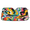 Multicolor 2, variant on CURLYOOT Dog Paw Print Pet Car Windshield Sun Shade, Foldable Front Window Sunshade Blocks UV Rays, Lovely Puppy Cat Footprint Window Shades for Car SUV Truck, 55 x 27.5 Inch