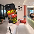 thumbnail image 2 of Cars Lightning McQueen 95, funda de teléfono para IPhone 15, 14, 13, 12, 11 Pro Max, Mini, XR, XS, X, 7, 8 Plus, TPU suave con correa de mano, 2 of 5