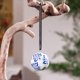 thumbnail image 4 of Colgante de Bola de Cerámica Azul y Blanca de 5 Cm para Decoración Del Árbol de Navidad., 4 of 6