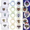 thumbnail image 4 of Kit de punto de cruz CRAFTILOO Safari Animals para niños con aros, 4 of 7