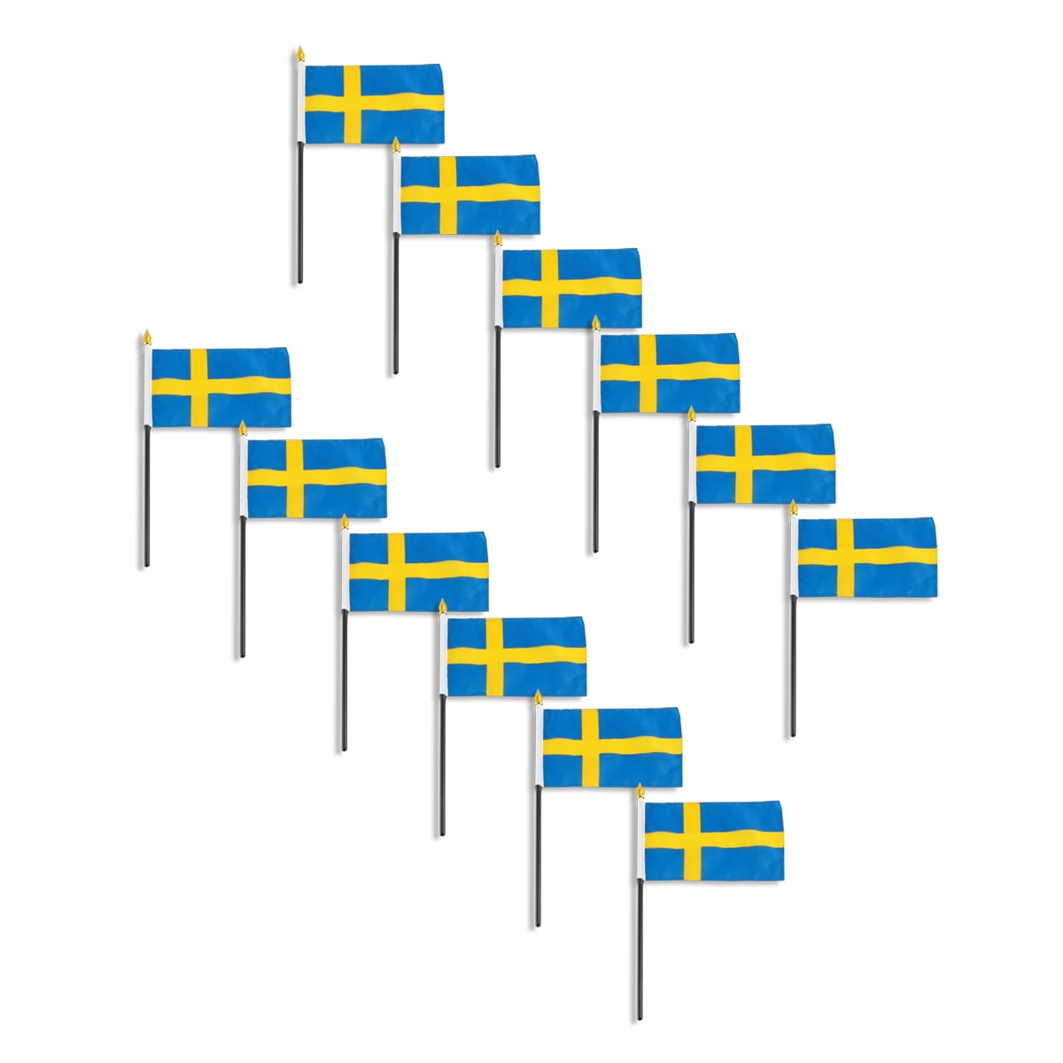 Sweden flag 4 x 6 inch 12 PK