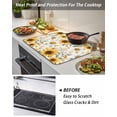 thumbnail image 4 of Stove Top Covers for Electric Stove 31x24 Inches, Yellow Sunflower Heat Insulation Fireproof Glass Cooktop Protector, Spring Summer Floral Farmhouse Multipurpose Countertop Stovetop Cover for Kitchen, 4 of 8