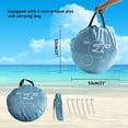 thumbnail image 5 of Beach Tent, UPF 50+ Easy Pop Up Beach Shade, Sun Shelter Instant Portable Beach Tent Umbrella Baby Canopy Cabana with Carry Bag, Green, 5 of 7