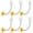 Yellow flowers, variant on Set Of 6 LeakProof Hummingbird Feeders Flower Tip Feeders Accessories Seal Secure Replacement Part Dispensing Tool