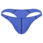 Mens Slim Fit Bikini Swimwear - Breathable G-String Thong with Bulge Pouch, Athletic Expose Swimsuit for Sunbathing & Sports