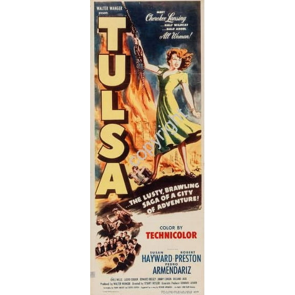 Tulsa Movie Poster Insert 14x36 Unframed, Age: Adults, Rectangle AB Posters