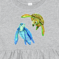thumbnail image 4 of Inktastic Sea Turtles Swimming Together Girls Baby Dress, 4 of 5