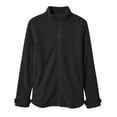 thumbnail image 4 of Maqroz Womens Winter Coats Polar Fleece Jacket Long Sleeve Zip Up Stand Collar Warm Outerwear with Pockets Black,XL, 4 of 5