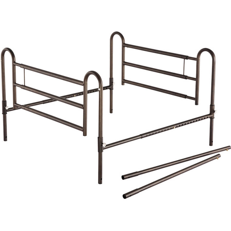 Essential Medical Supply Powder Coated, Bed Frame Extension Rails