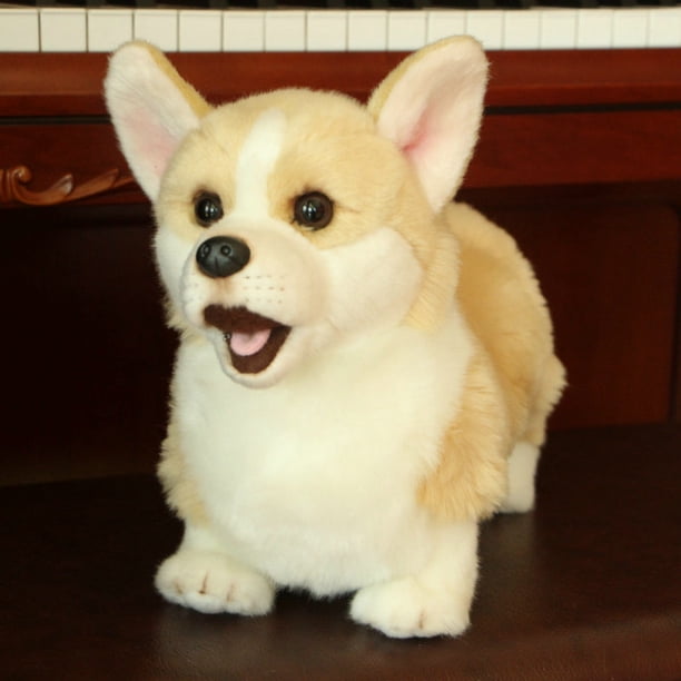 Bichon Frise Puppy Peluche de peluche para niños, perro de peluche, mascotas de simulación lindas, muñecas de bebé esponjosas, regalos de cumpleaños, envío directo