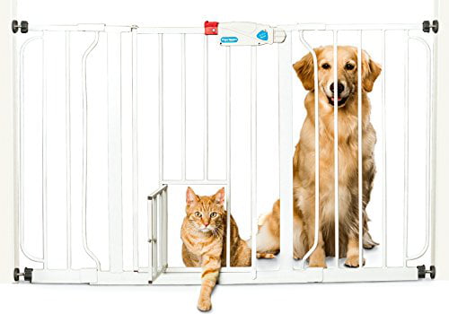 Carlson Extra Wide Walk Through Gate with Pet Door