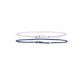 thumbnail image 5 of INSPIRE CHIC Women Skinny Braided Belt Woven - Pin Buckle Casual Waist Belt for Dresses Waist:26-33 Navy Blue+White, 5 of 8