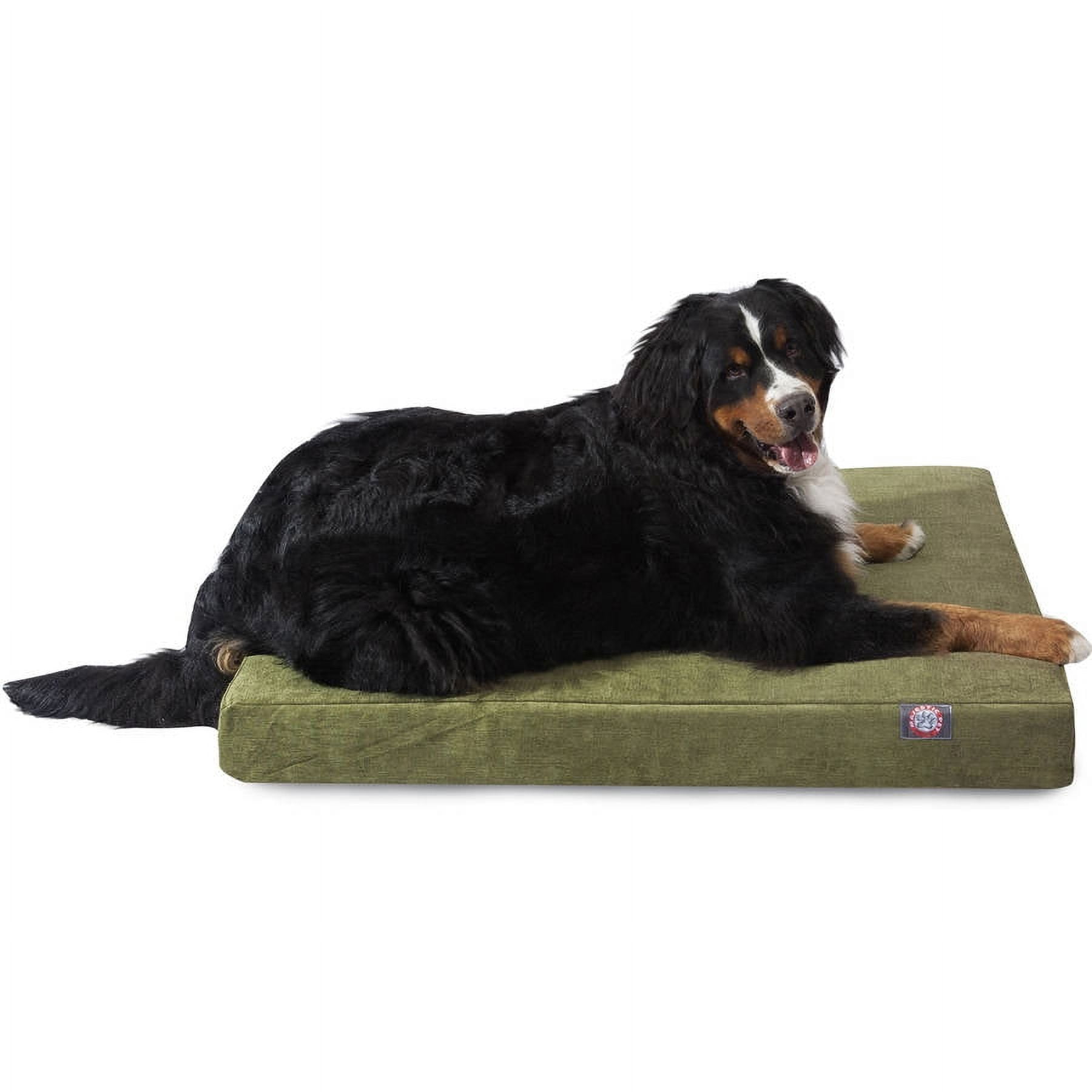 Majestic Pet | Villa Velvet Shredded Memory Foam Rectangle Pet Bed For Dogs, Removable Cover, Fern, Large