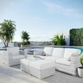 thumbnail image 2 of Modway Convene 4-Piece Outdoor Patio Set in Light Gray White, 2 of 11