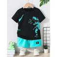 thumbnail image 4 of Toddler Boy Summer Clothes Outfits Kids Teen Cotton Short Sleeve Shirt Shorts Set 4-12 Years ﻿, 4 of 8